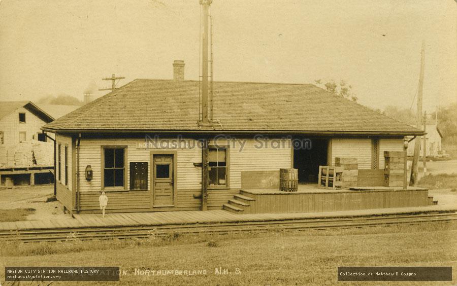 Postcard: Railroad Station, Northumberland, New Hampshire